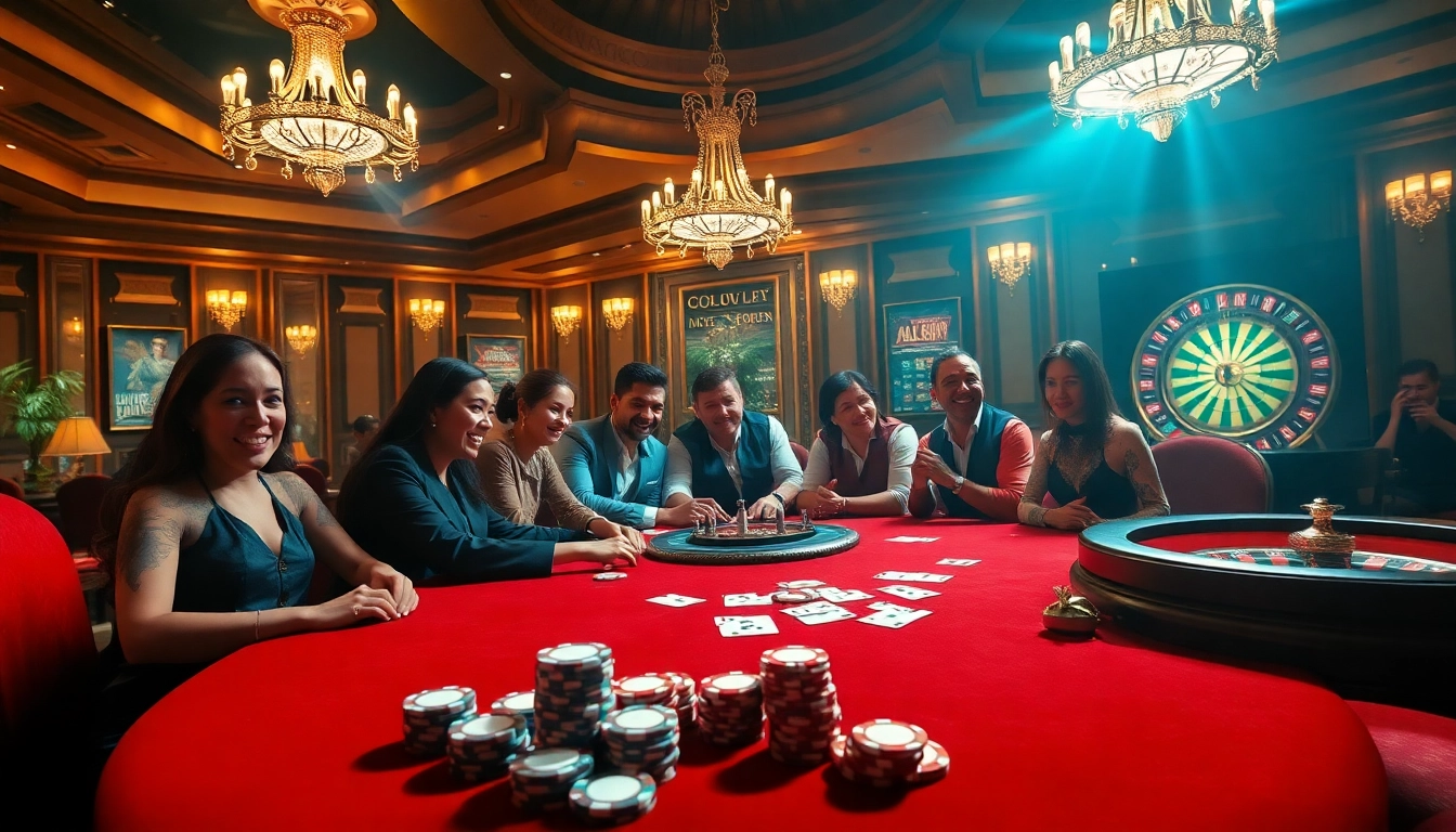 Experience the thrill of poker at 555win com with an engaging casino scene showcasing excitement and strategy.