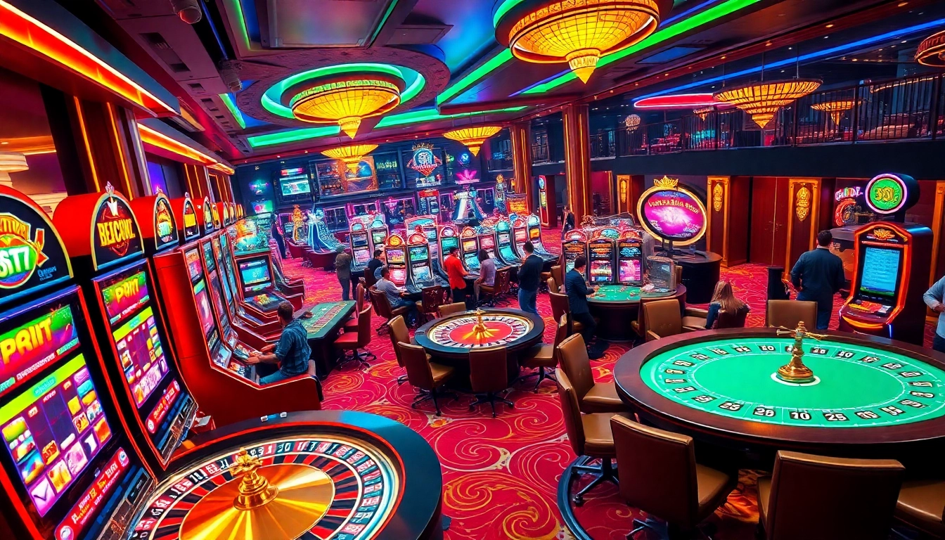 Jouez à des jeux passionnants de casino en ligne, mettant en avant des machines à sous et des tables de jeux.