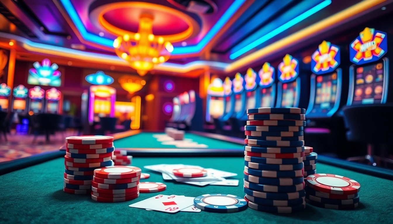 Jouer à des jeux captivants au casino en ligne avec une atmosphère dynamique.