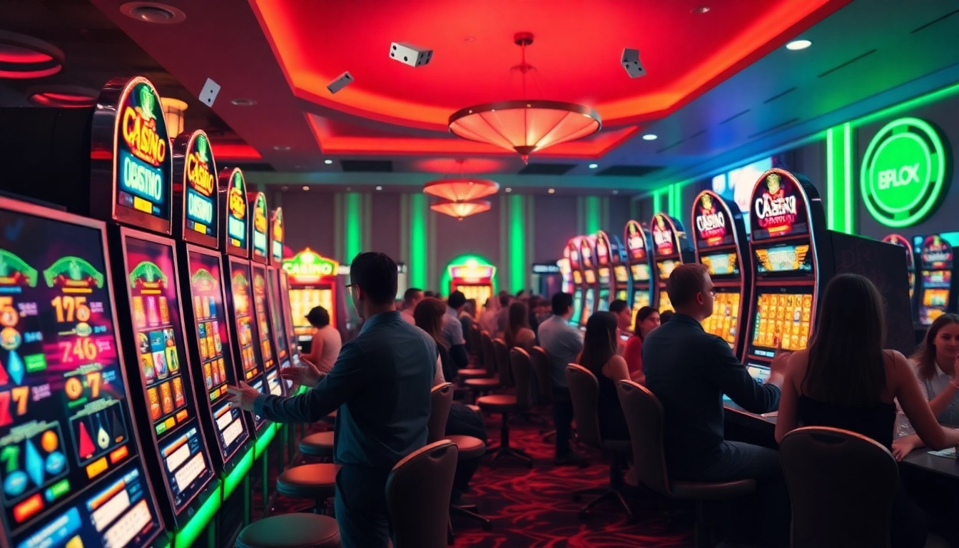 Engage with vibrant online gaming at casino en ligne francais, showcasing exciting scenes and players.