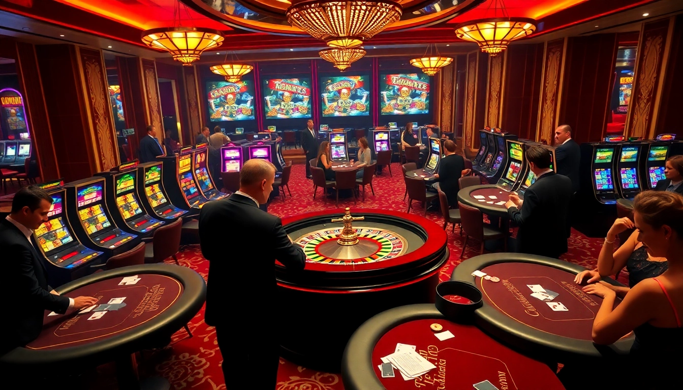 Engaged players enjoy a vibrant casino atmosphere at 789f, focusing on poker and roulette.