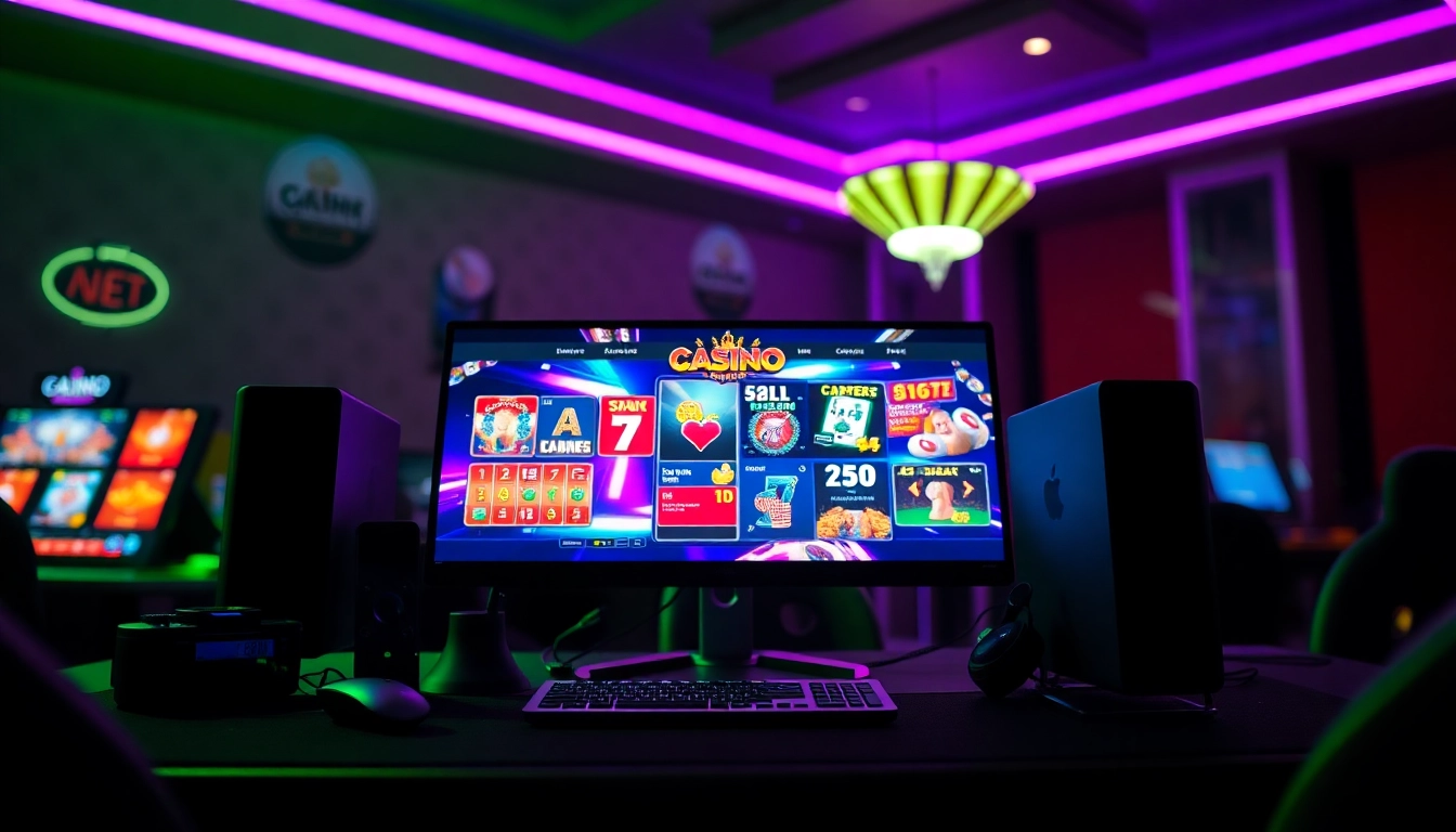 Profitez d'une expérience immersive de casino en ligne francais avec une station de jeu moderne.