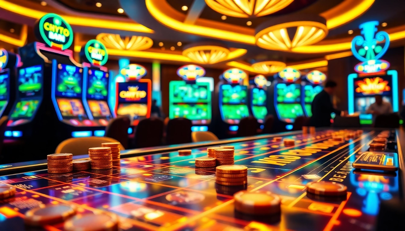 Jouez à des jeux de casino crypto modernes avec des graphismes numériques animés.