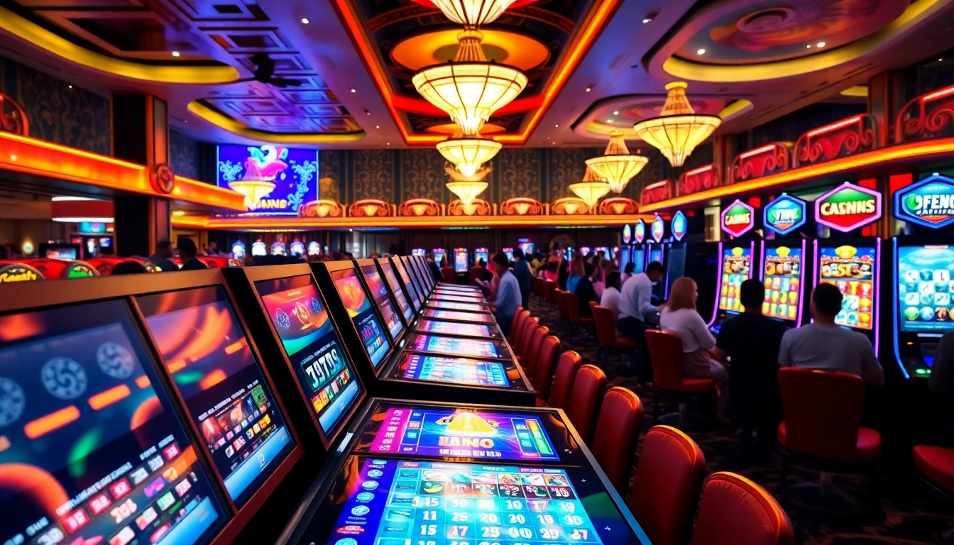 Jouer sur un casino en ligne argent réel avec des machines à sous lumineuses et des tables de jeu dynamique.