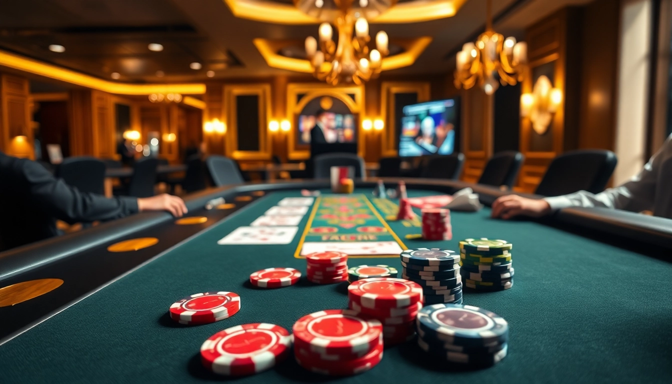 Casinos en ligne France légal avec jeu de table élégant illustrant l'excitation des joueurs.