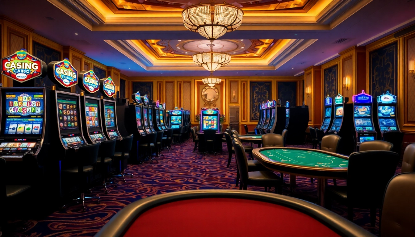 Découvrez un casino en ligne fiable avec des machines à sous modernes et des tables de poker élégantes.